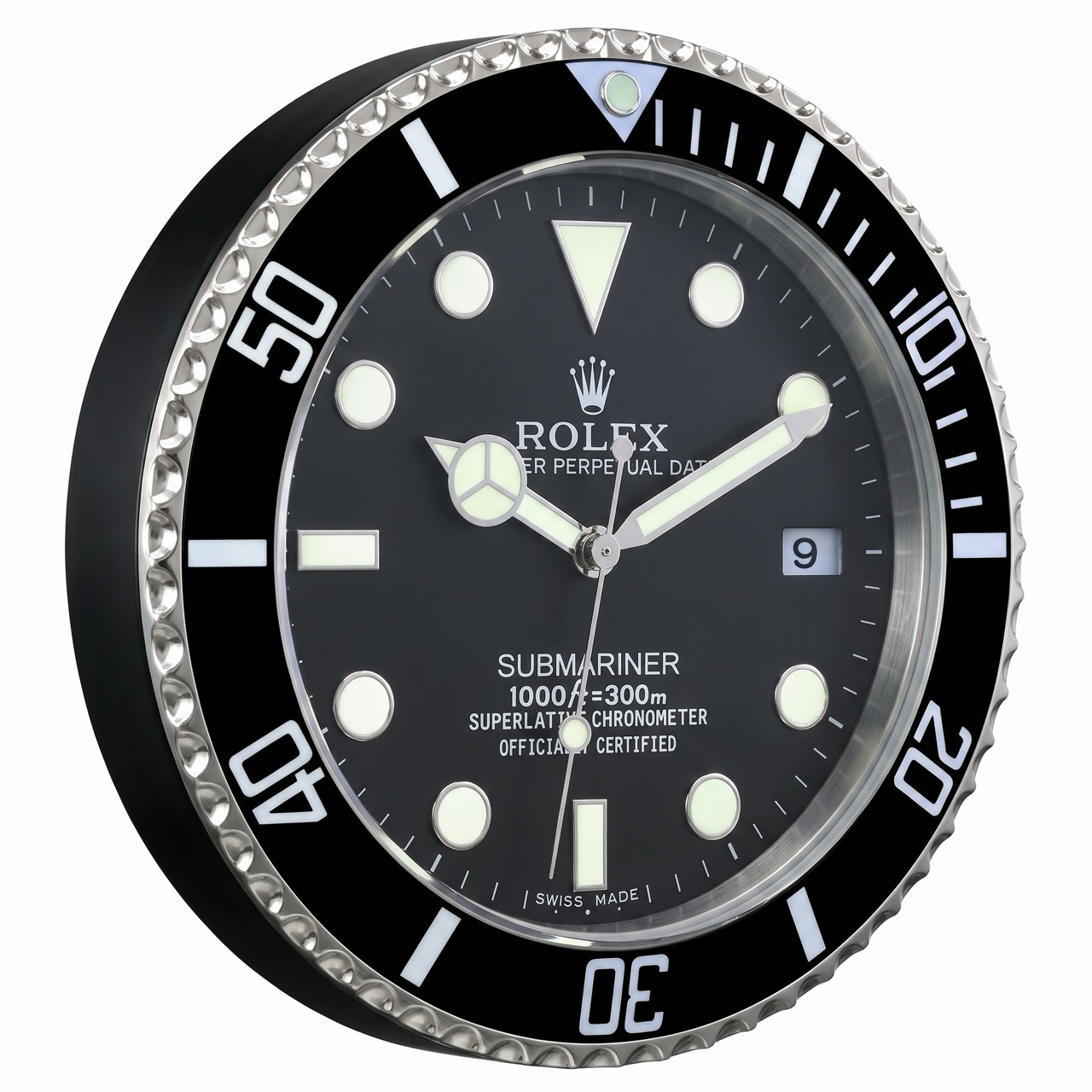 Submariner Classic Black – Dealer Display Wall Clock — thumbnail 2