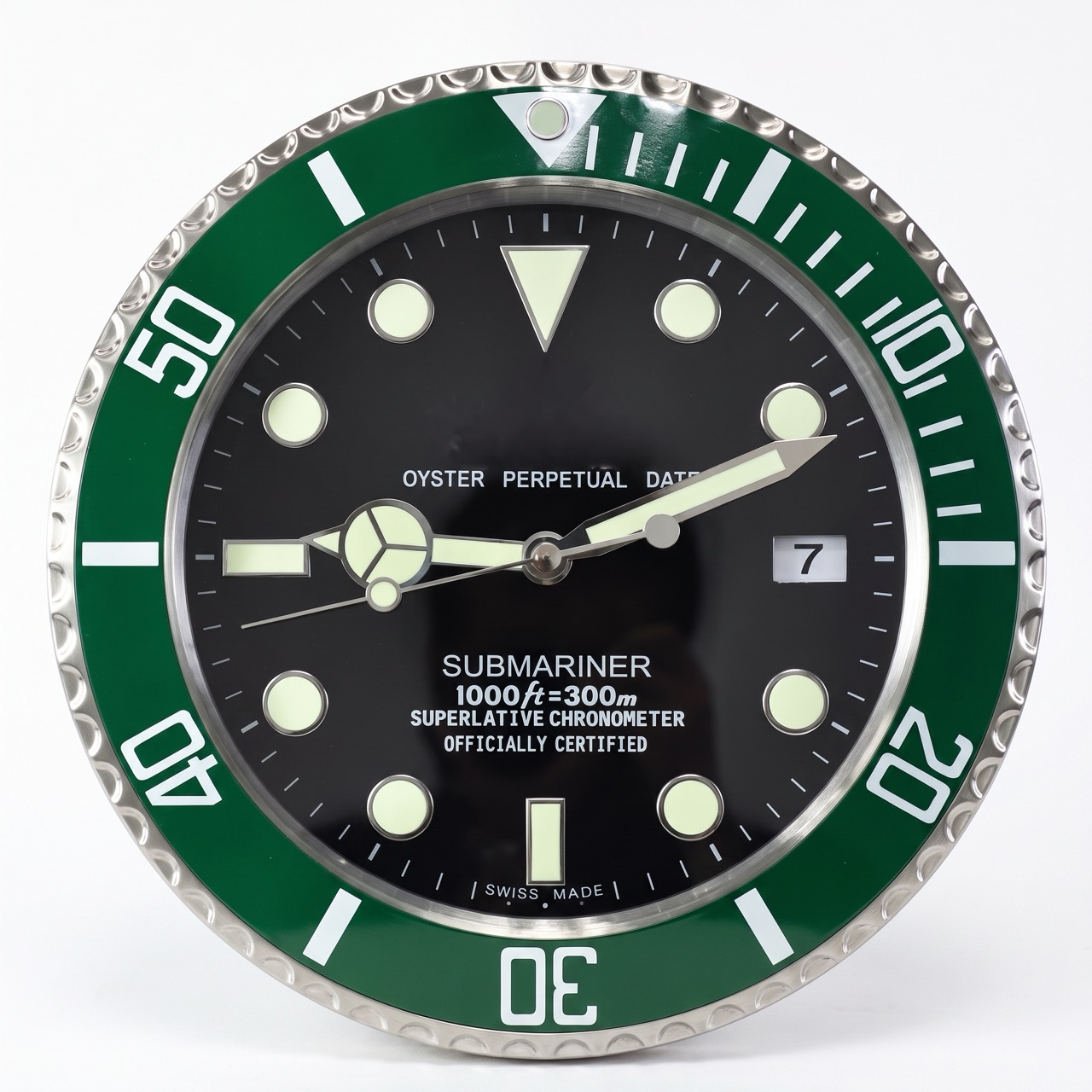 Submariner Starbucks – Dealer Display Wall Clock (Green Bezel)