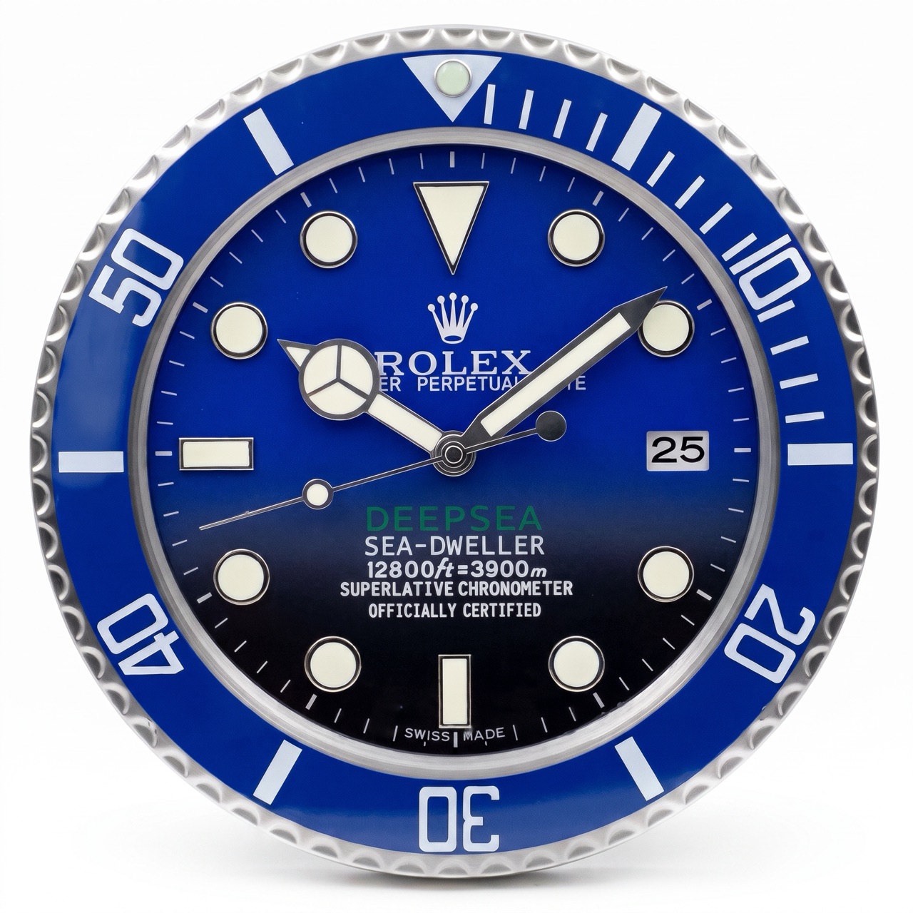 Sea-Dweller Deepsea Blue – Dealer Display Wall Clock