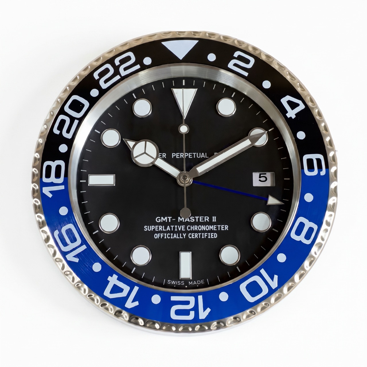 GMT-Master II Pepsi – Dealer Display Wall Clock (Black Dial)