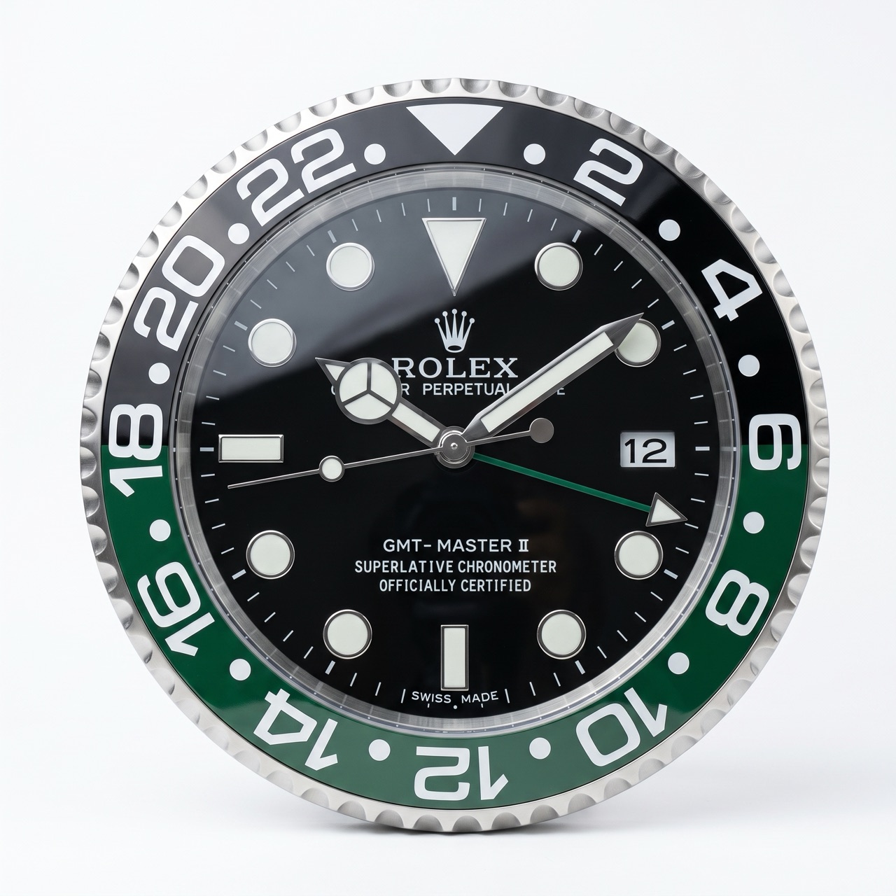 GMT-Master II Sprite – Dealer Display Wall Clock (Black & Green)